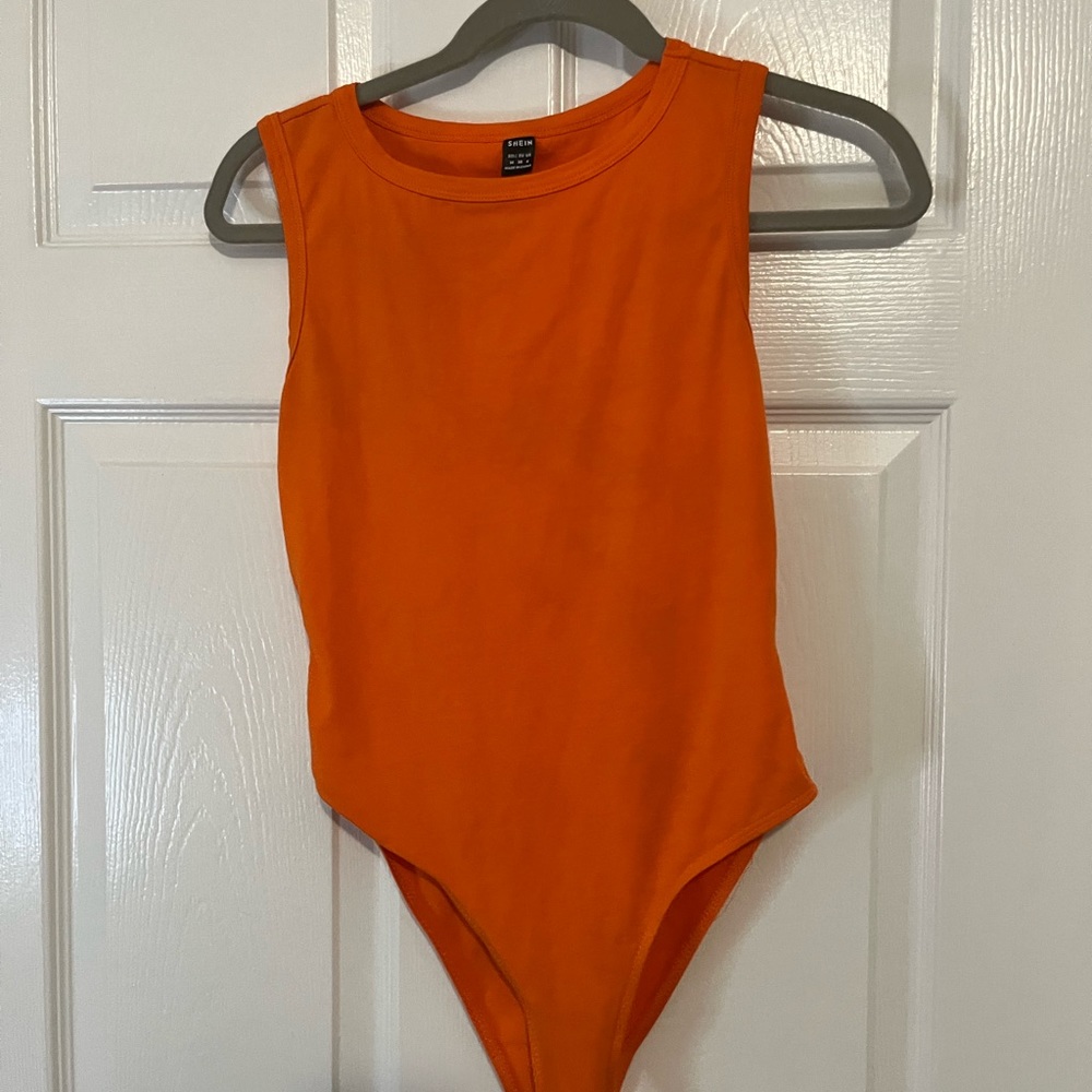 Shein Dark Orange Body Suit!